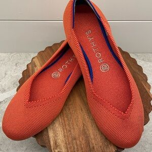 Rothy's retired round toe flat in Persimmon